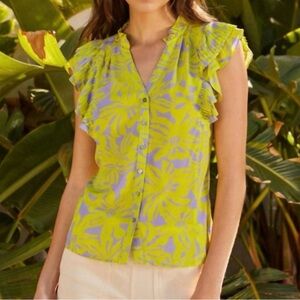 CABALLERO Emma Top In Batik Flower Size Small